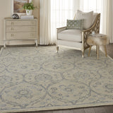 Nourison Clearance Jazmine JAZ03 Ivory/Blue Rug