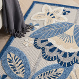 nourison aloha alh25 blue grey rug