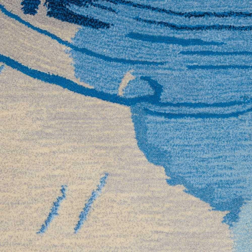 Nourison Symmetry SMM01 Blue/Ivory Rug