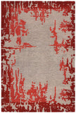 Nourison Clearance Symmetry SMM02 Beige/Red Rug