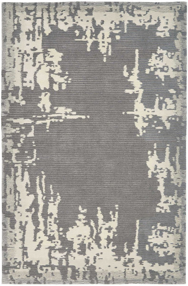 Nourison Clearance Symmetry SMM02 Grey/Beige Rug