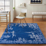 Nourison Clearance Symmetry SMM02 Navy Blue Rug