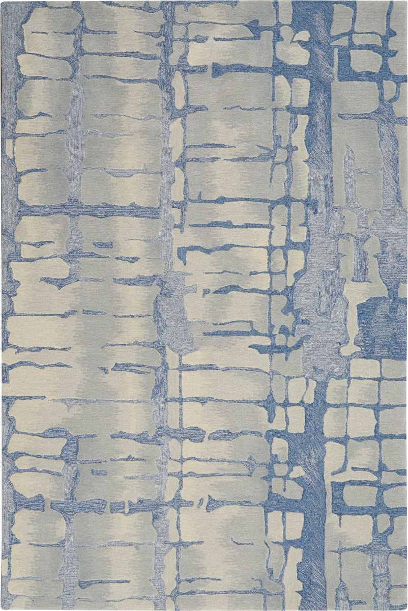 Nourison Clearance Symmetry SMM04 Blue/Grey Rug