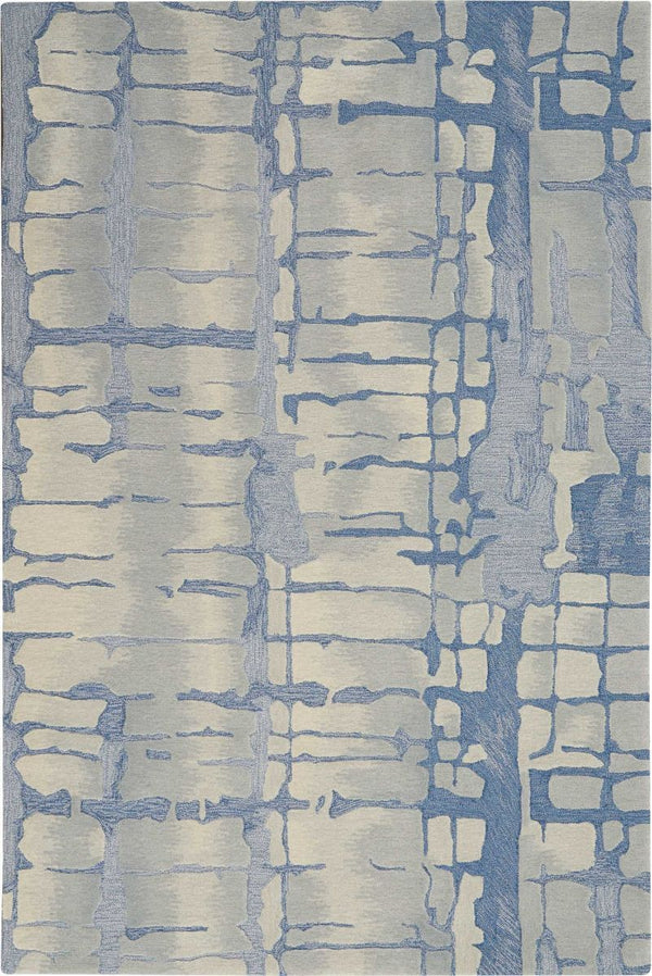 Nourison Clearance Symmetry SMM04 Blue/Grey Rug