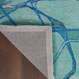Nourison Symmetry SMM05 Aqua Blue Rug