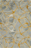 Nourison Symmetry SMM05 Grey/Yellow Rug