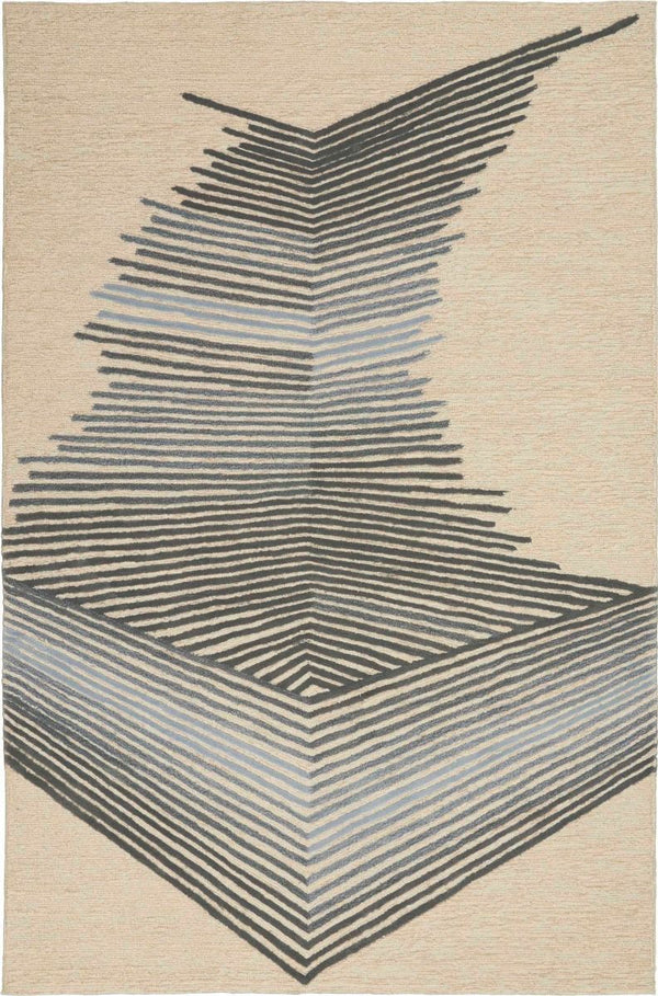 Nourison Clearance Symmetry SMM06 Ivory/Grey Rug