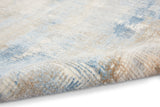 nourison rush ck951 blue beige rug