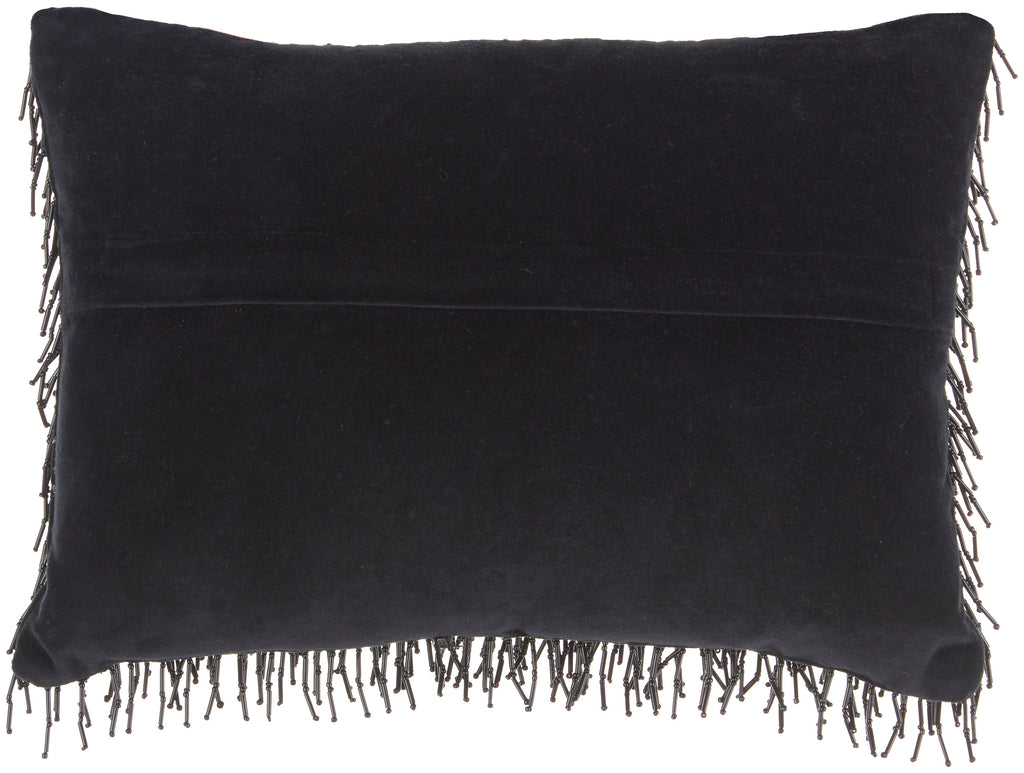 nourison luminescence z0727 black pillow