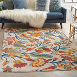 nourison allur alr09 ivory multicolor rug