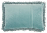 nourison shag tl004 celadon pillow