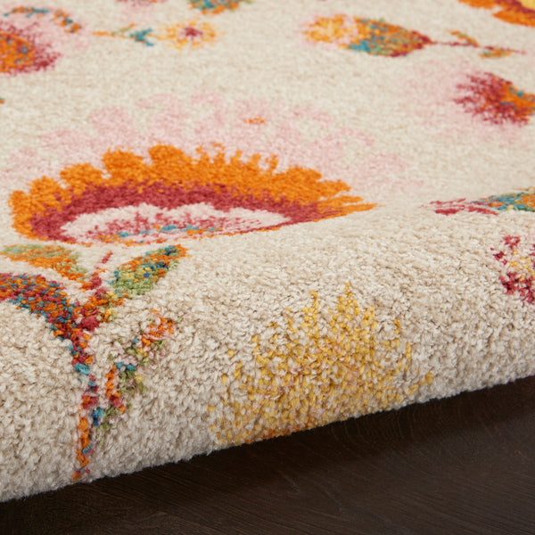 nourison allur alr08 ivory multicolor rug