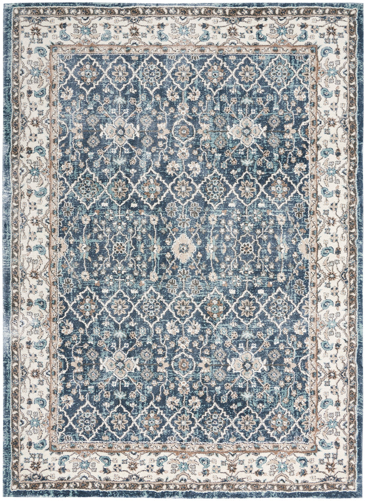 nourison american manor amr01 blue ivory rug