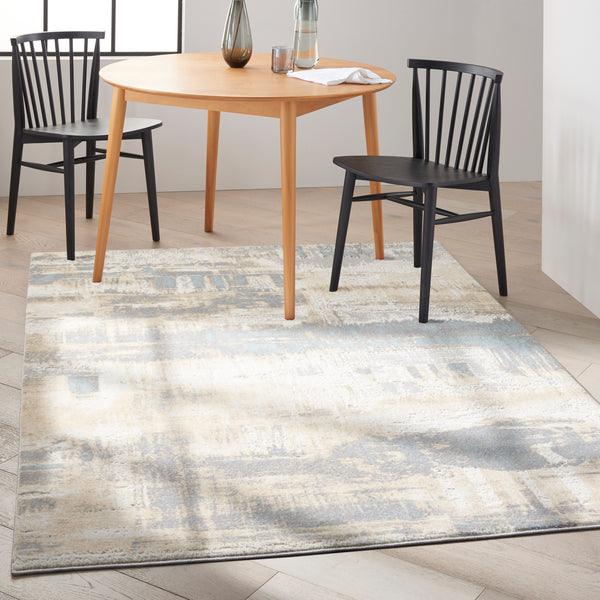 nourison ck005 enchanting ech02 ivory seaglass rug
