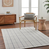 surya tartan tar 2304 light grey rug