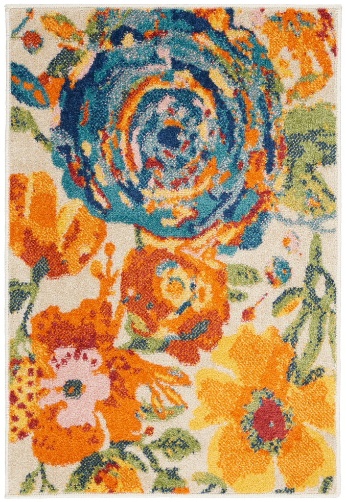 nourison allur alr07 ivory multicolor rug
