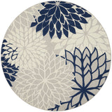 nourison aloha alh05 ivory navy rug