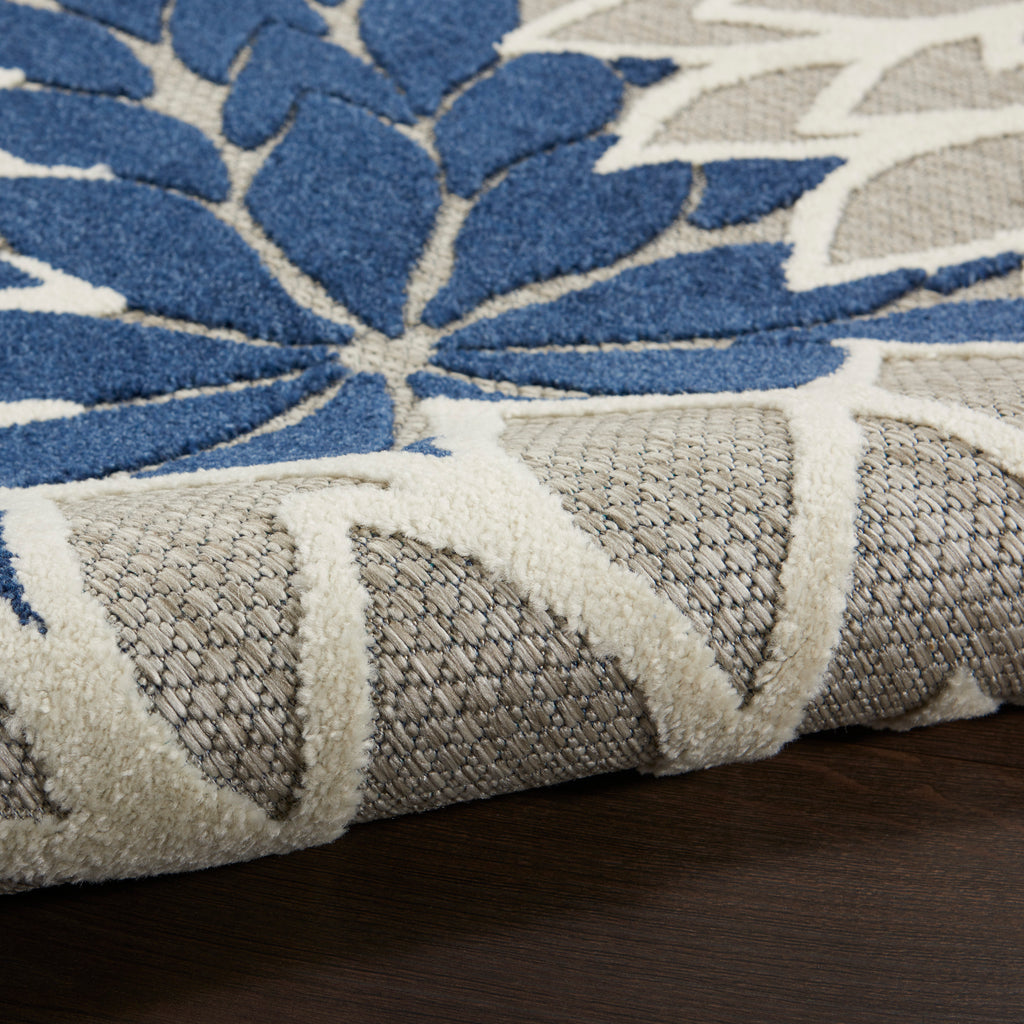 nourison aloha alh05 ivory navy rug