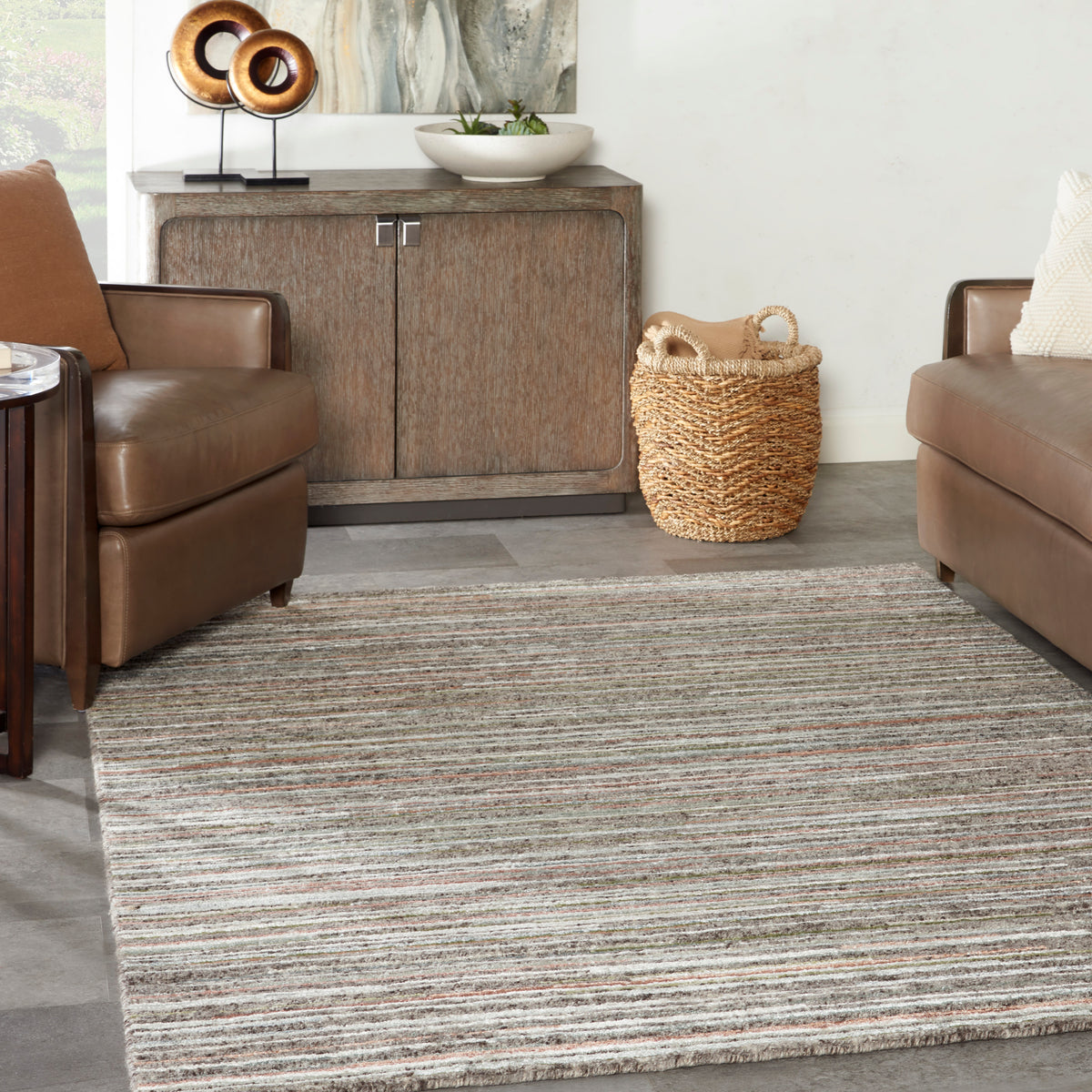 nourison plateau pae01 grey green rug