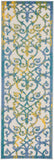 nourison aloha alh21 ivory blue rug