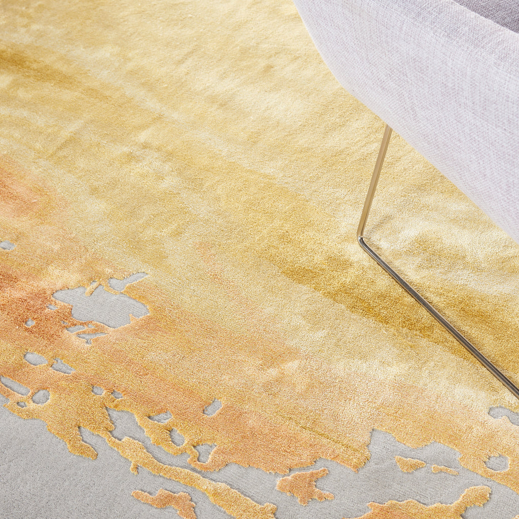 nourison prismatic prs19 grey gold rug
