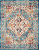 nourison passion psn23 ivory light blue rug