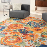 nourison allur alr07 ivory multicolor rug