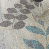 Nourison Sale Tranquil TRA01 Ivory/Light Blue Rug