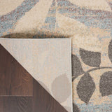 Nourison Sale Tranquil TRA01 Ivory/Light Blue Rug