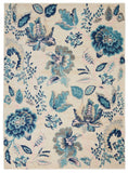 Nourison Sale Tranquil TRA02 Ivory/Light Blue Rug