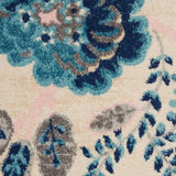 Nourison Sale Tranquil TRA02 Ivory/Light Blue Rug
