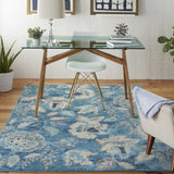 Nourison Sale Tranquil TRA02 Turquoise Rug