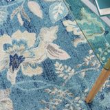 Nourison Sale Tranquil TRA02 Turquoise Rug