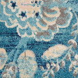 Nourison Sale Tranquil TRA02 Turquoise Rug