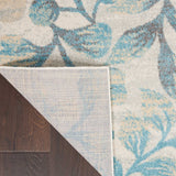 Nourison Sale Tranquil TRA03 Ivory/Turquoise Rug
