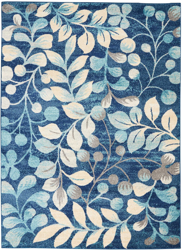Nourison Sale Tranquil TRA03 Navy Rug