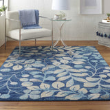 Nourison Sale Tranquil TRA03 Navy Rug