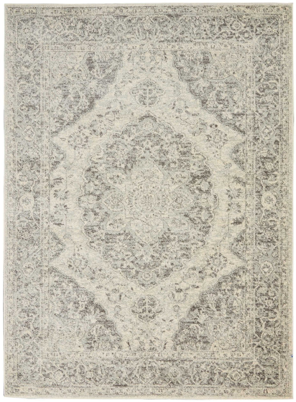 Nourison Sale Tranquil TRA05 Ivory/Grey Rug