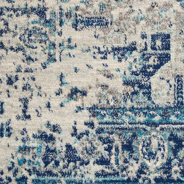 Nourison Sale Tranquil TRA06 Ivory/Light Blue Rug