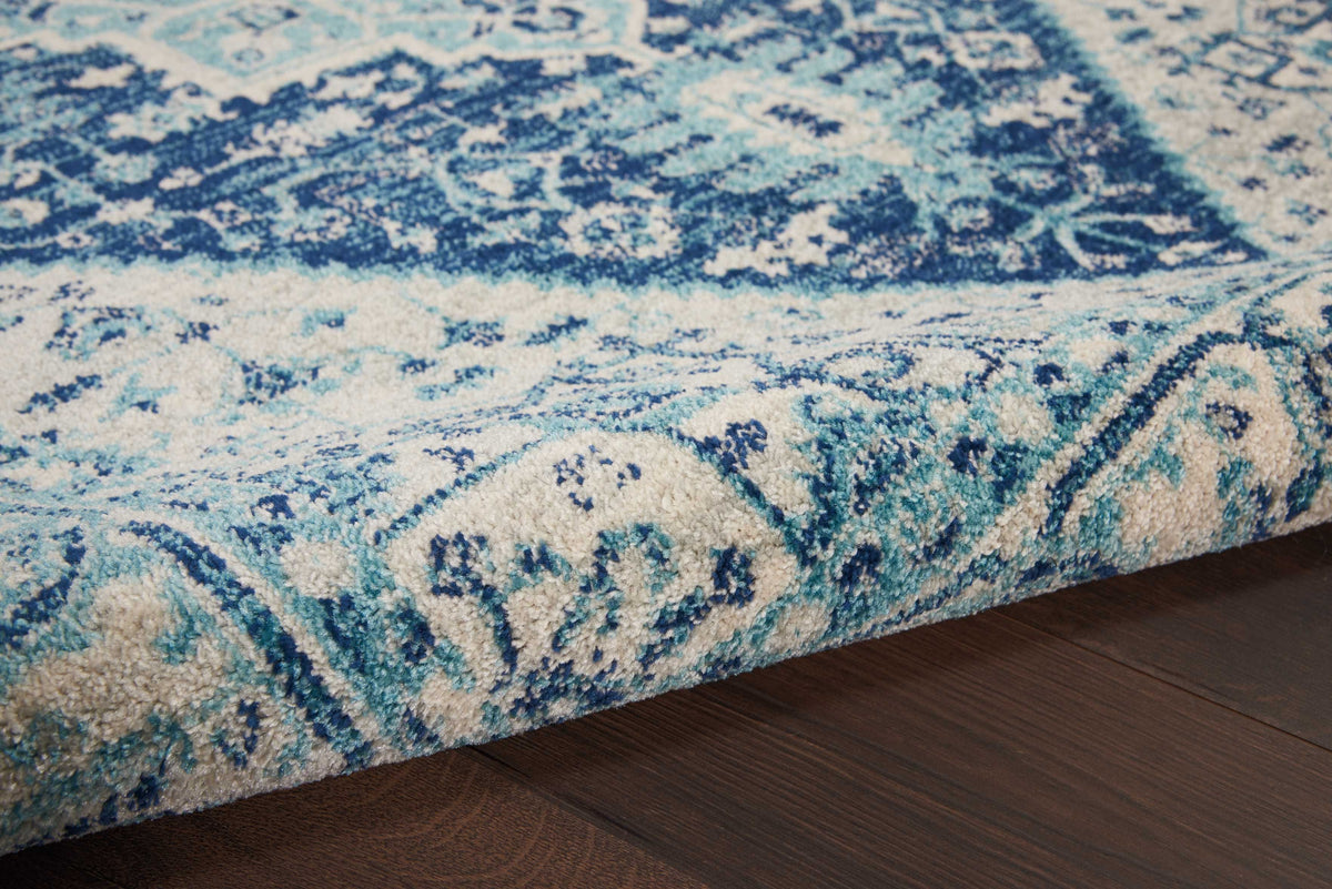 Nourison Sale Tranquil TRA06 Ivory/Navy Rug