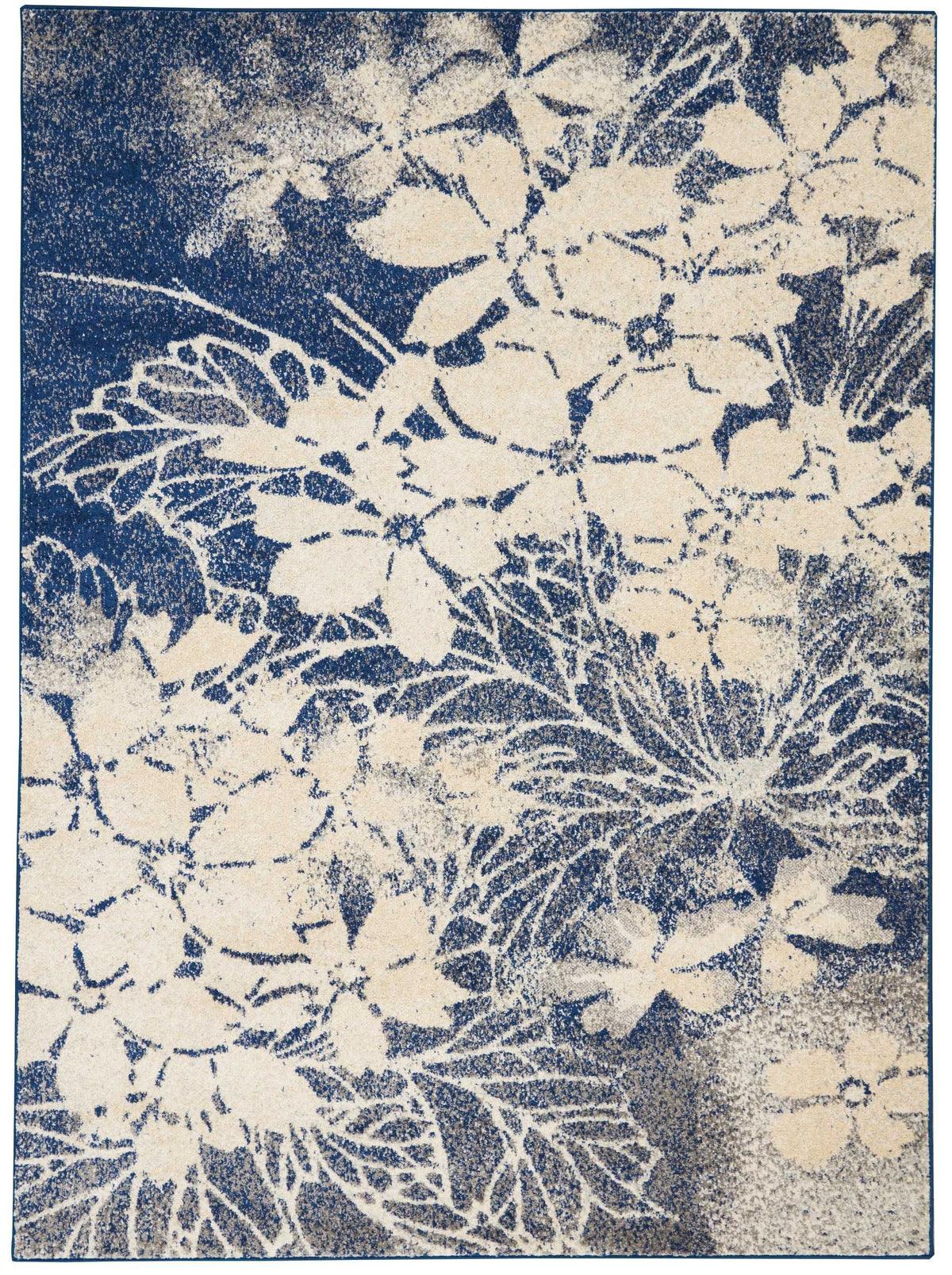 Nourison Clearance Tranquil TRA08 Beige/Navy Rug