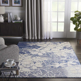 Nourison Clearance Tranquil TRA08 Beige/Navy Rug