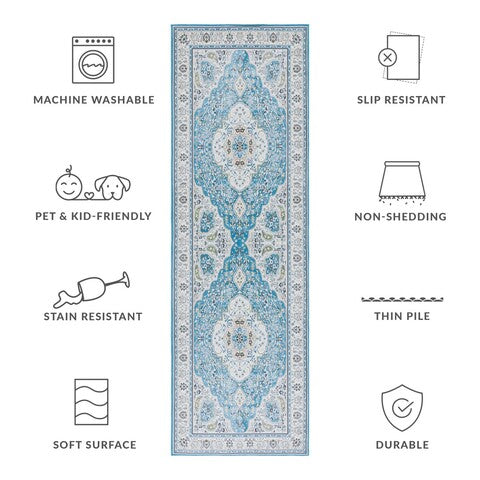 safavieh clearance tucson tsn136k turquoise rug