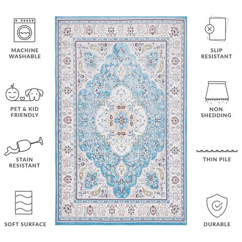 safavieh clearance tucson tsn136k turquoise rug