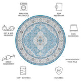 safavieh clearance tucson tsn136k turquoise rug