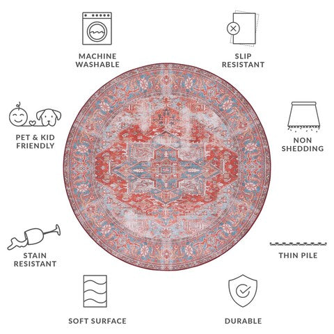 safavieh clearance tucson tsn167p rust rug
