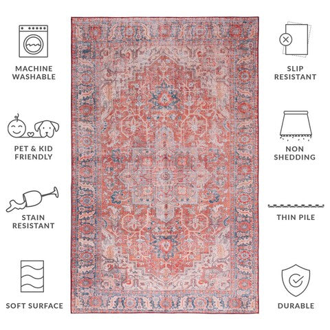 safavieh clearance tucson tsn168p rust rug