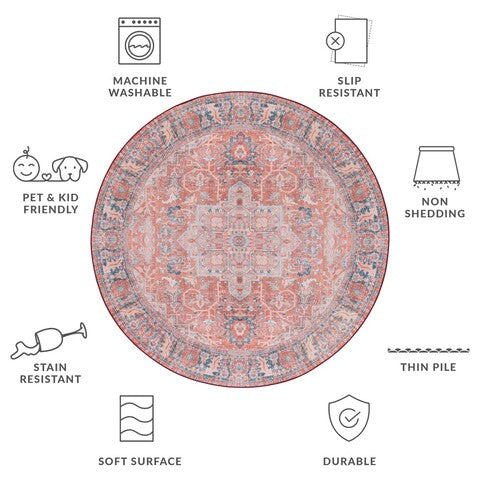 safavieh clearance tucson tsn168p rust rug