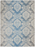 nourison elation etn03 ivory blue rug