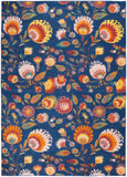 nourison allur alr08 navy multicolor rug